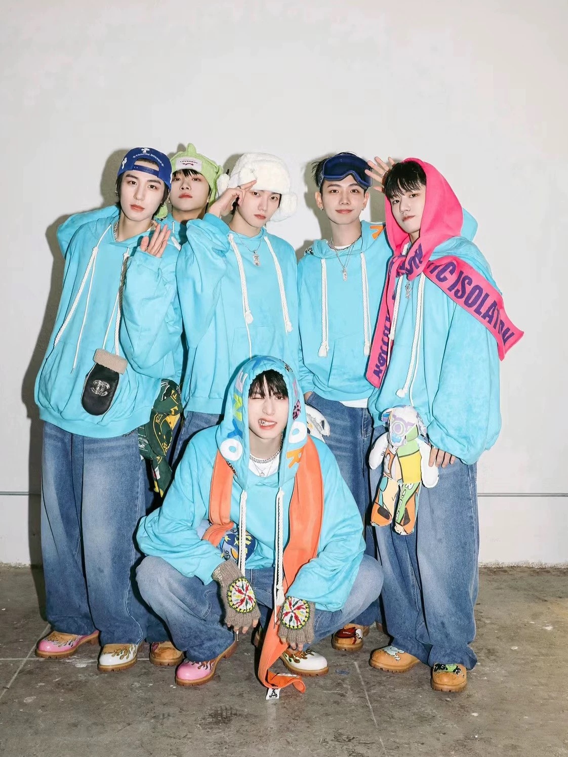 Boynextdoor one and only stage inspired BLUE HOODIE