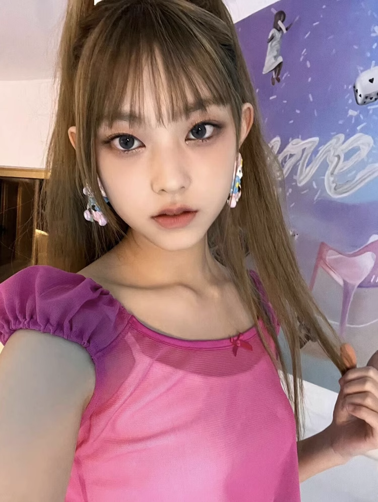 Newjeans Haerin & Danielle Inspired Mesh Short Sleeve Top - NJZ