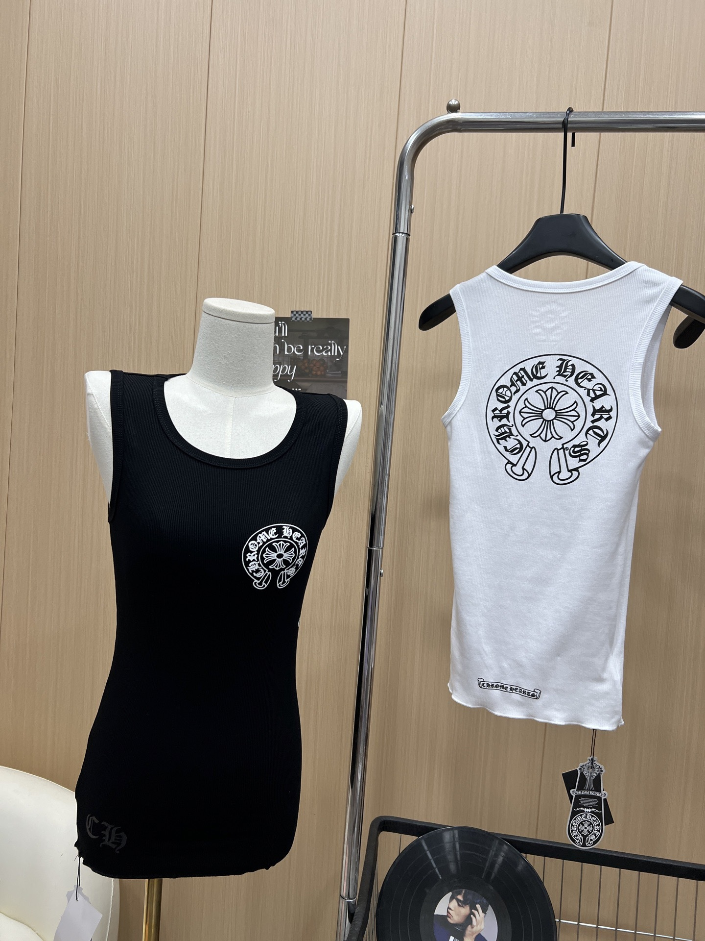 Aespa Karina Inspired Chrome Hearts Style Tank Top