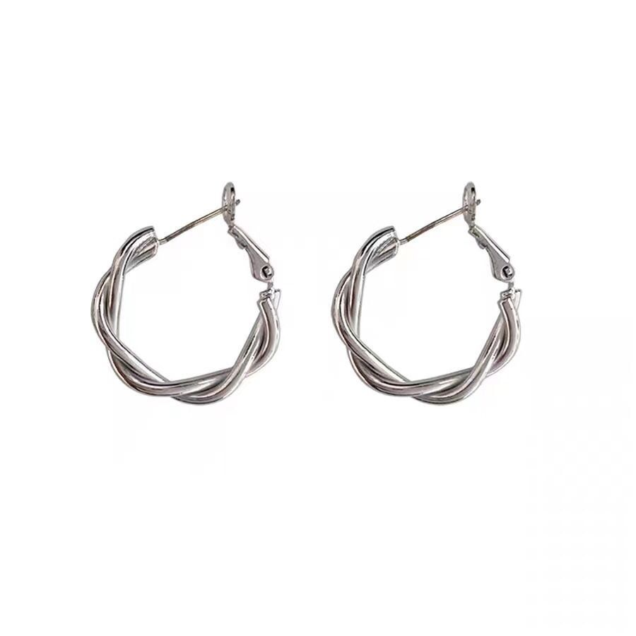 BTS JIMIN Inspired Twisted Hoop Earrings