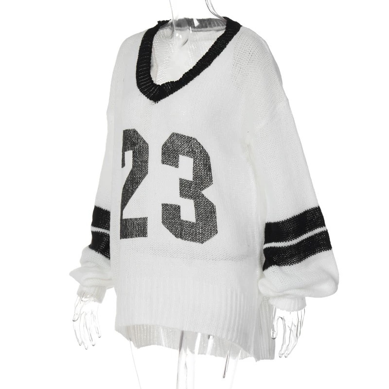 Black White See Through Knitted Sweater inspired Vernon Seventeen