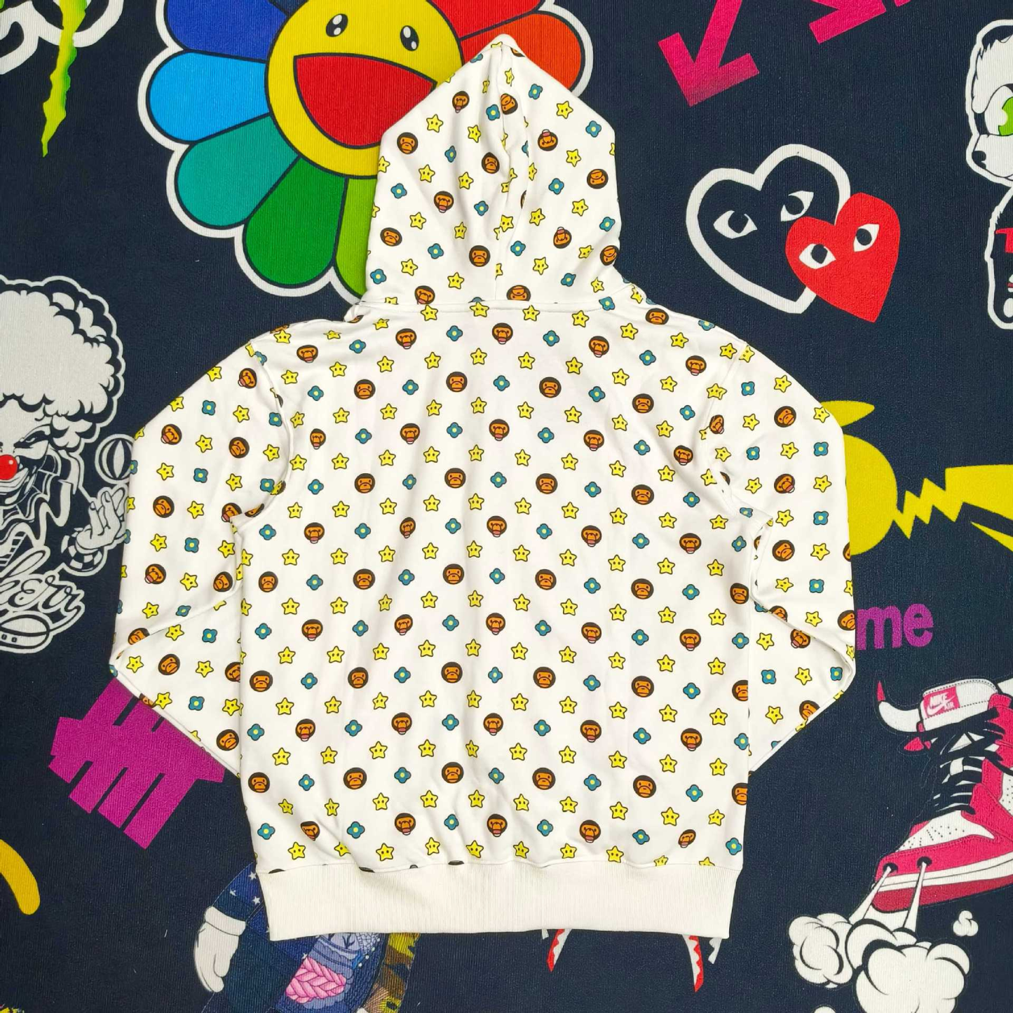 NewJeans Haerin Inspired BABY MILO Print Zip-Up Hoodie Jacket