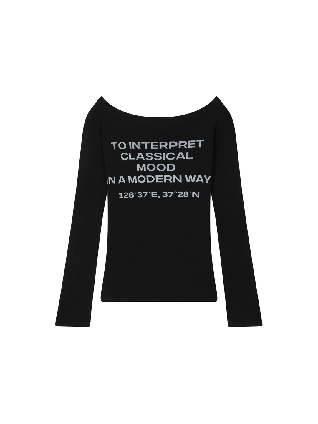 Aespa Karina Inspired Off Shoulder Long Sleeve Top
