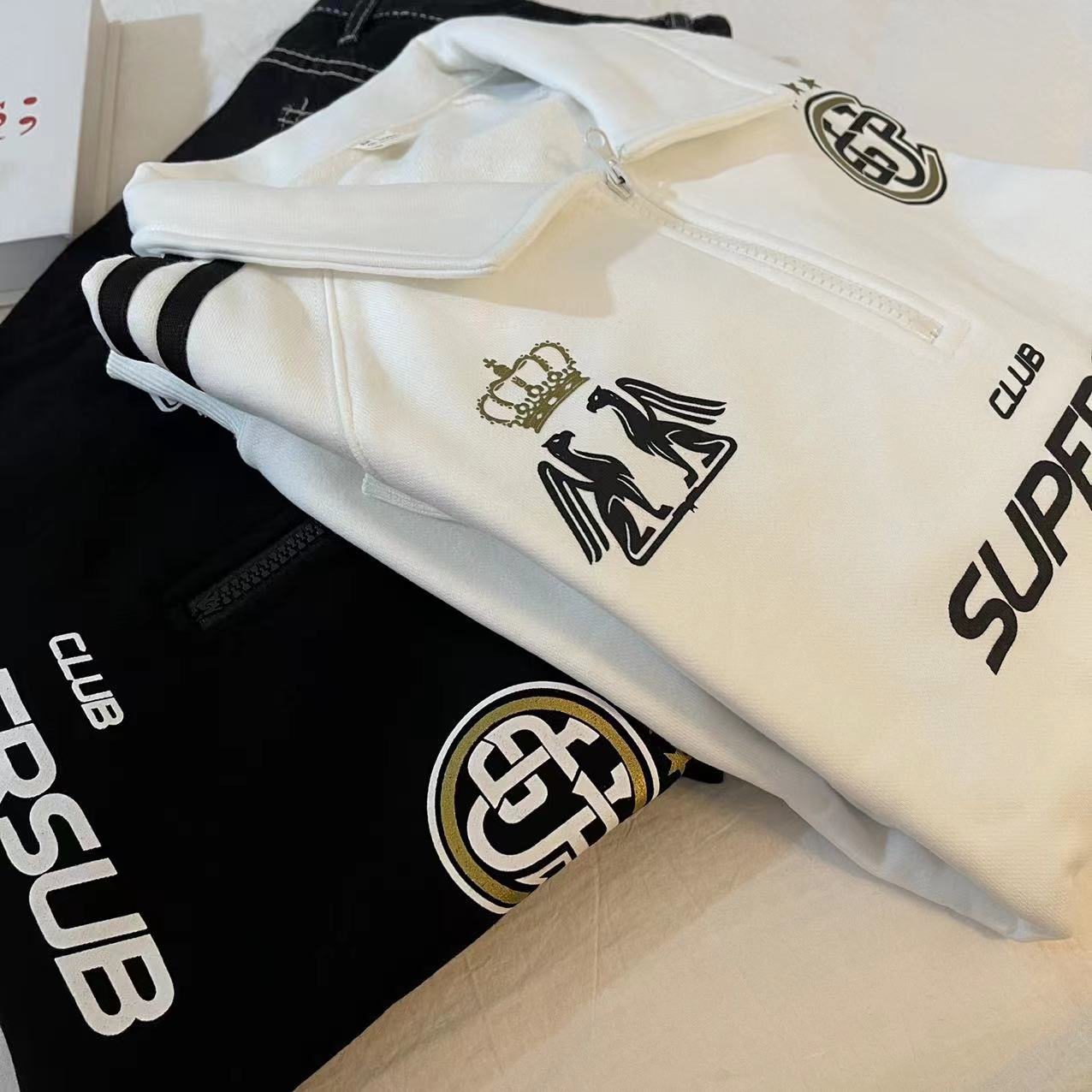 TXT Soobin Inspired Half-Zip Jersey Sweatshirt