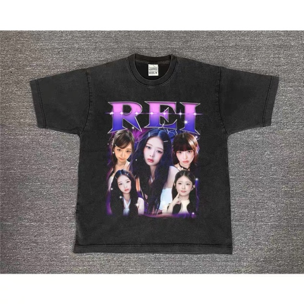 IVE Custom Member Printed Retro Washed T-Shirt