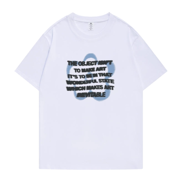 ENHYPEN Sunoo Inspired White Letter Print Tee