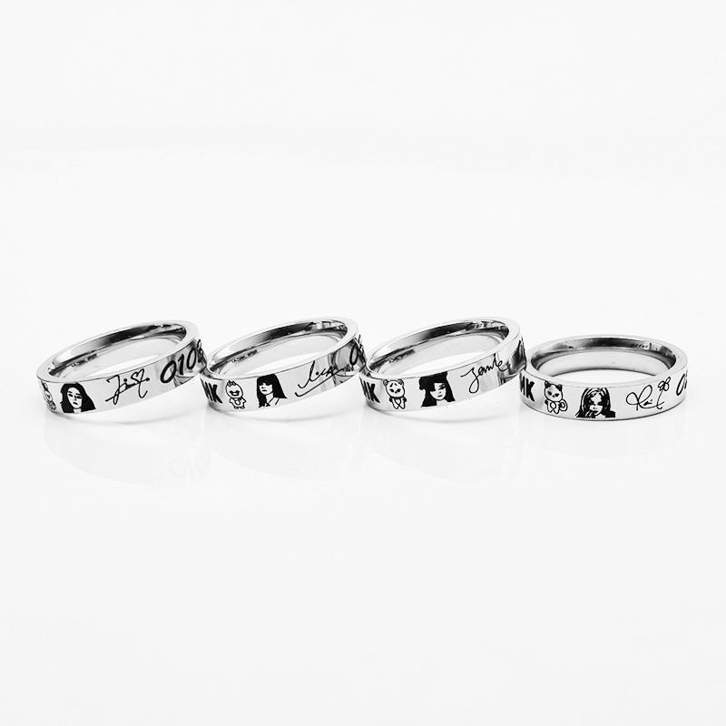 Blackpink Fanmade Birthdate Signature Ring 