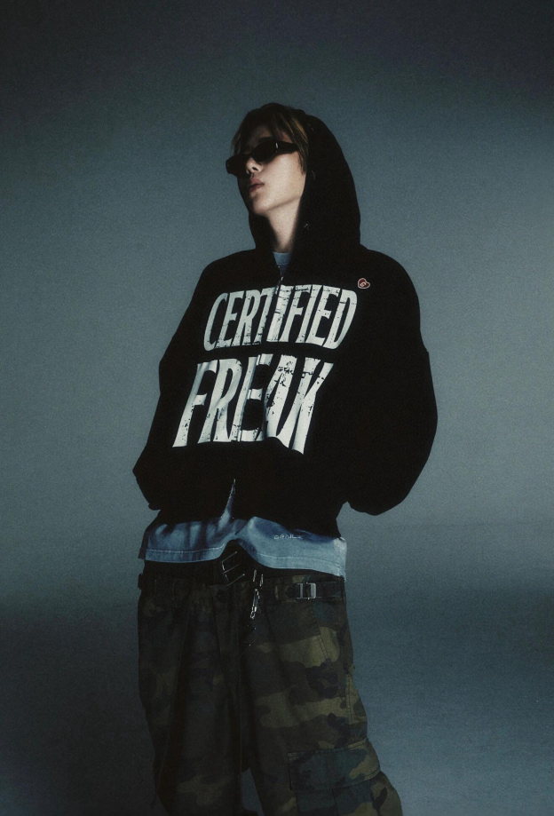 Boynextdoor Leehan&Zico Inspired Certified Freak Graphic Zip-Up Hoodie