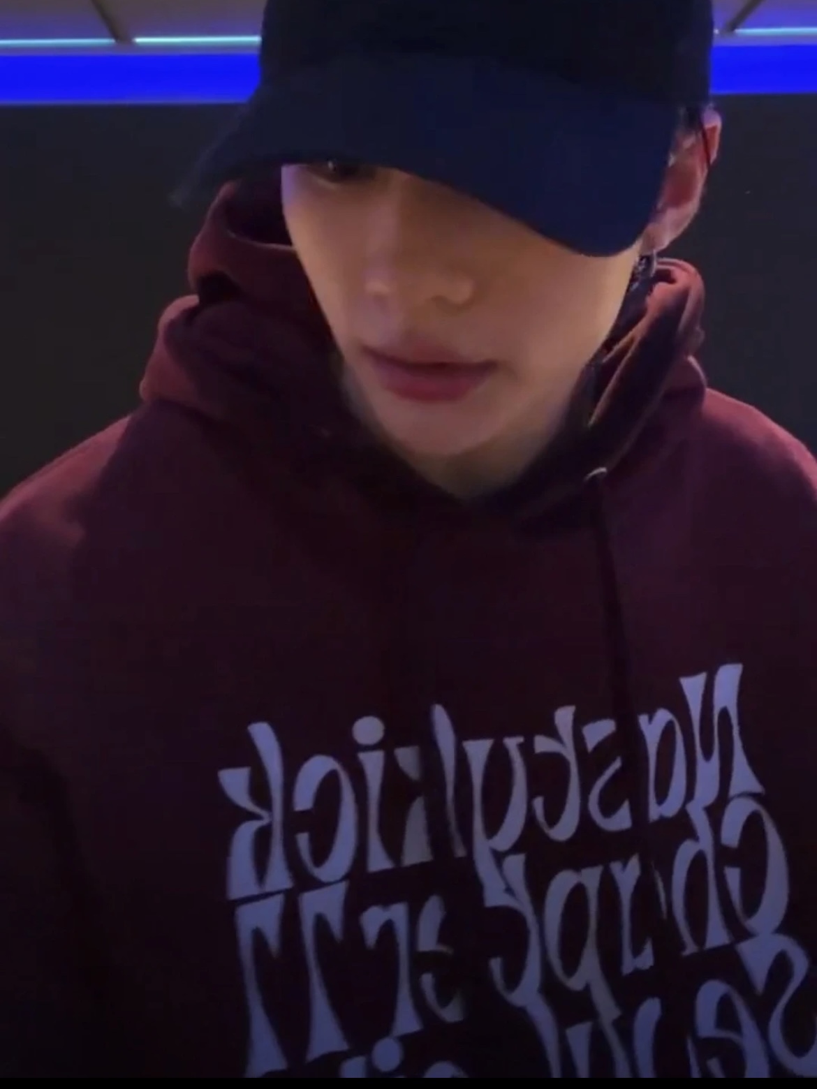 Stray Kids Hyunjin inspired Letter-Print Hoodie