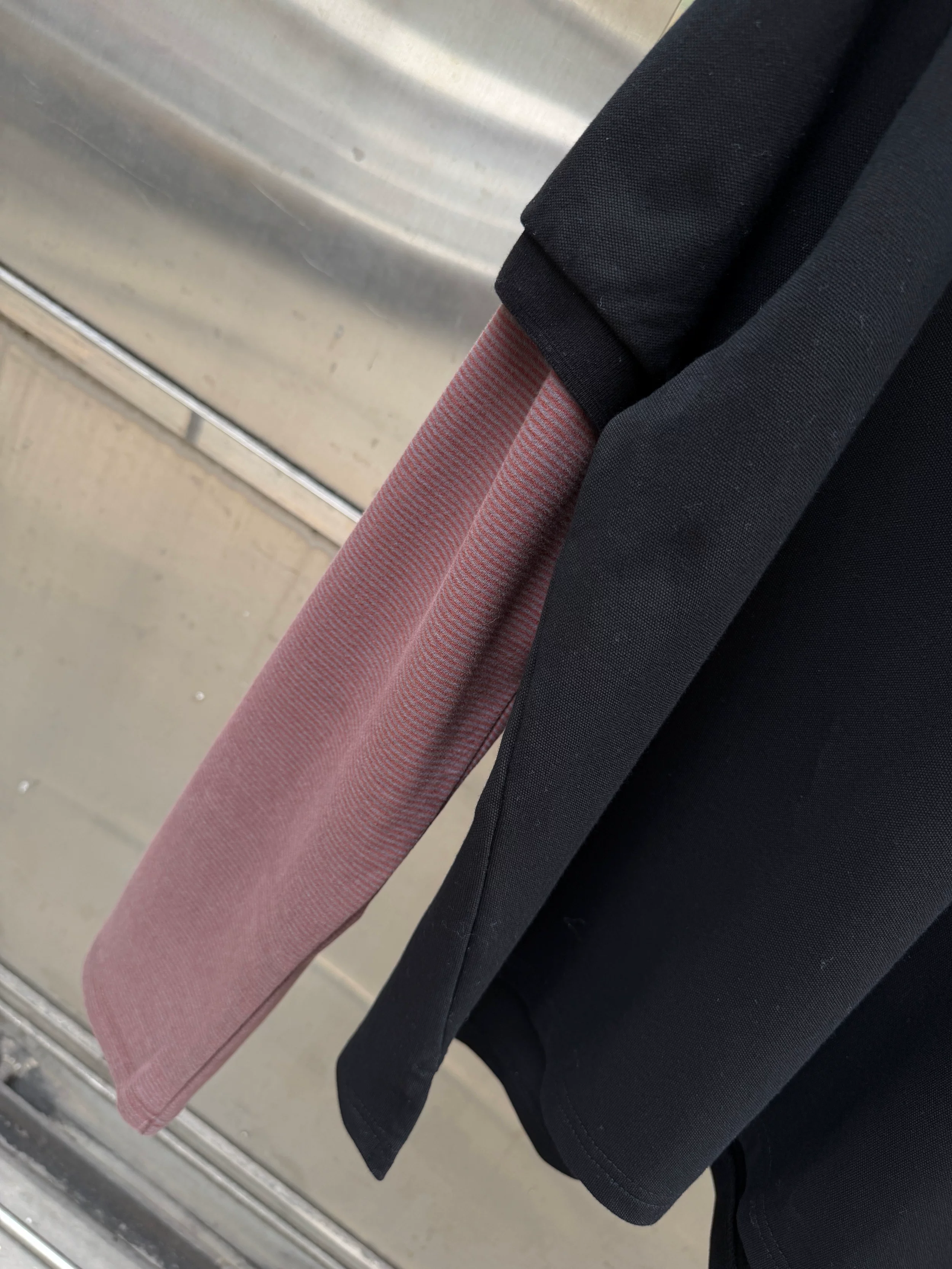 Cortis James Inspired Fur Collar Layered Polo Shirt