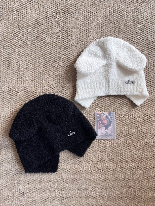 Enhypen Sunoo Artist Made Inspired Fuzzy Bear Beanie