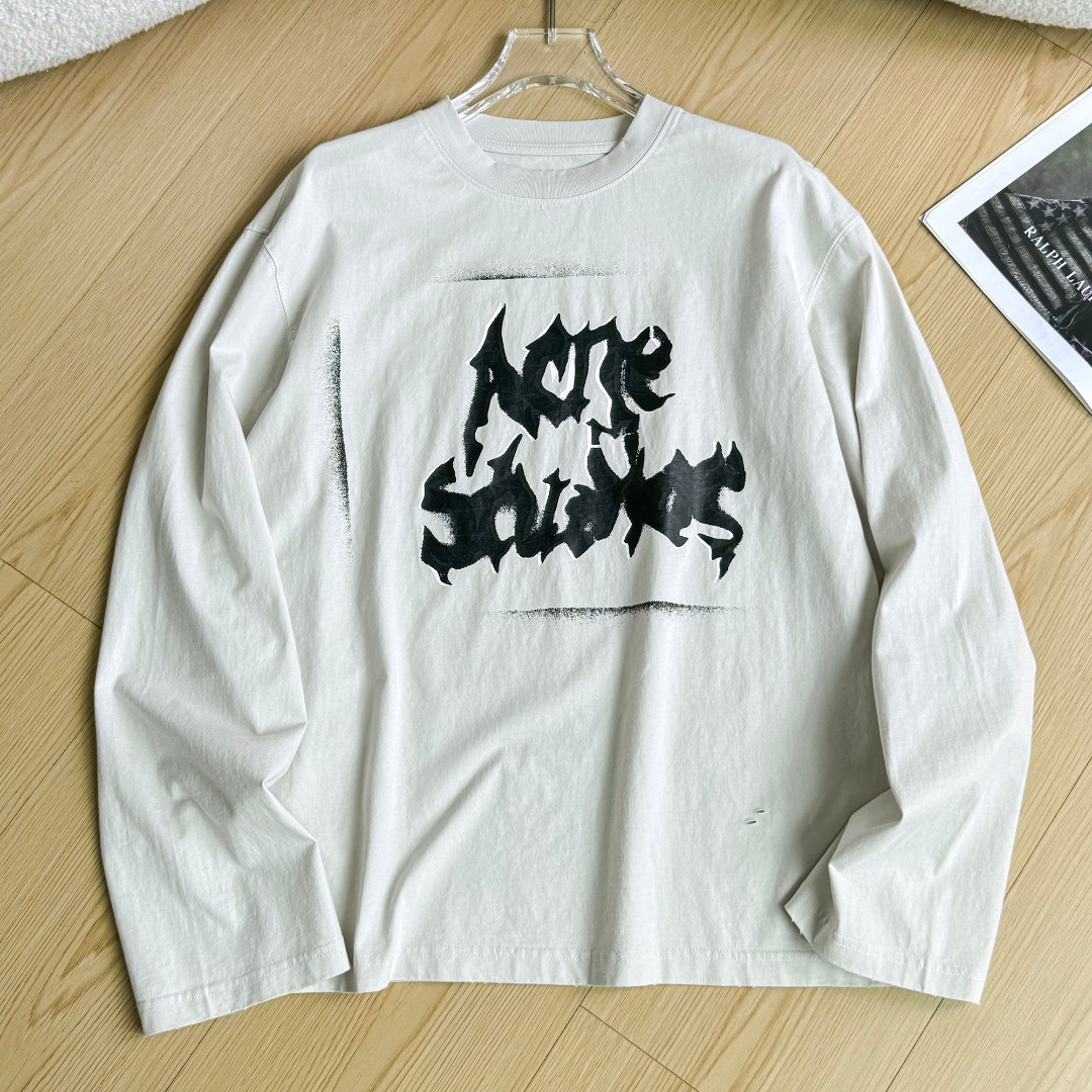 BTS SUGA Inspired Acne Style Gothic Logo Distressed Oversized T-shirt