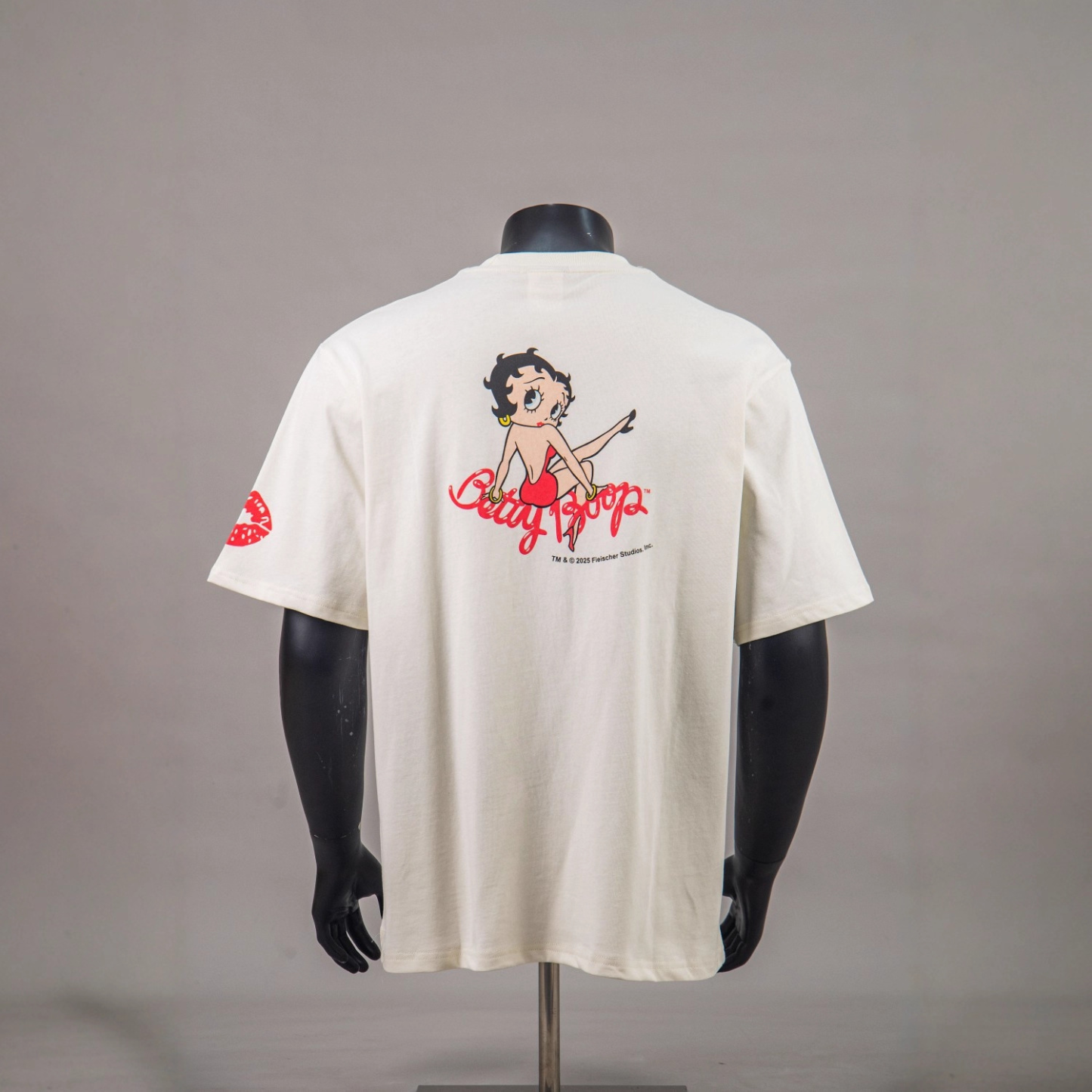 Twice Sana Inspired Betty Boop Graphic Oversized White Tee