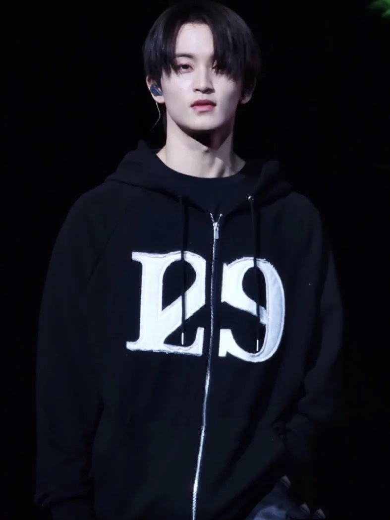 NCT&WayV&IVE Inspired 129 Logo Patch Zip-up Hoodie