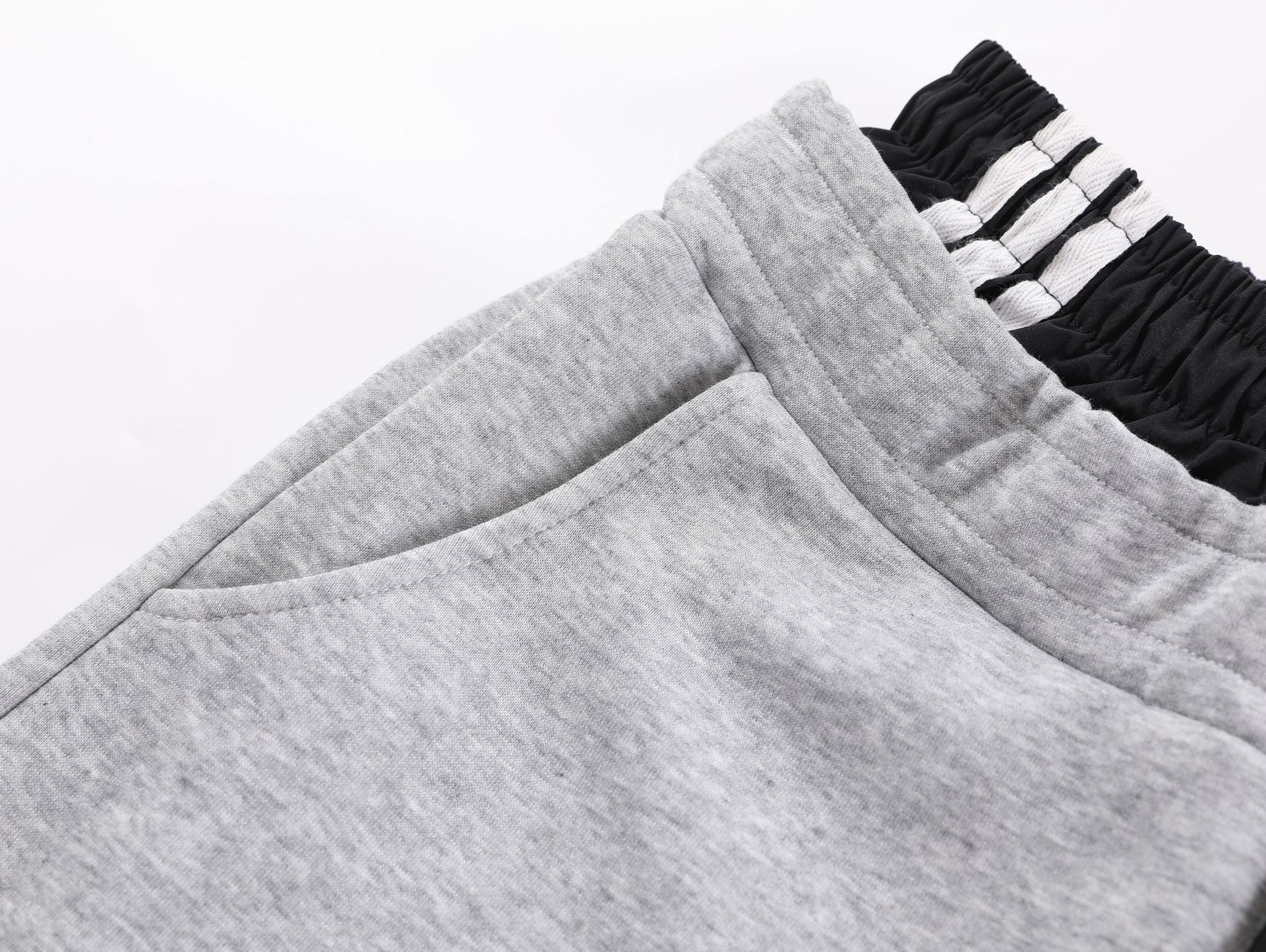Enhypen Jay Inspired Deconstructed Double Waistband Three-Stripe Sweatpants