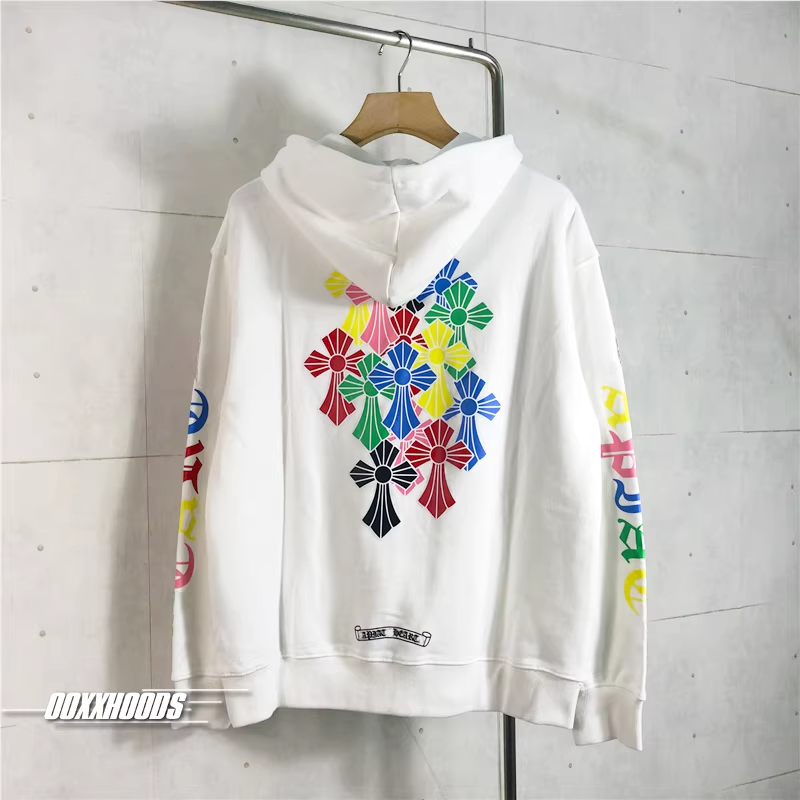 Ehypen Niki Inspired Multi Color Cemetery Cross Logo Hoodie
