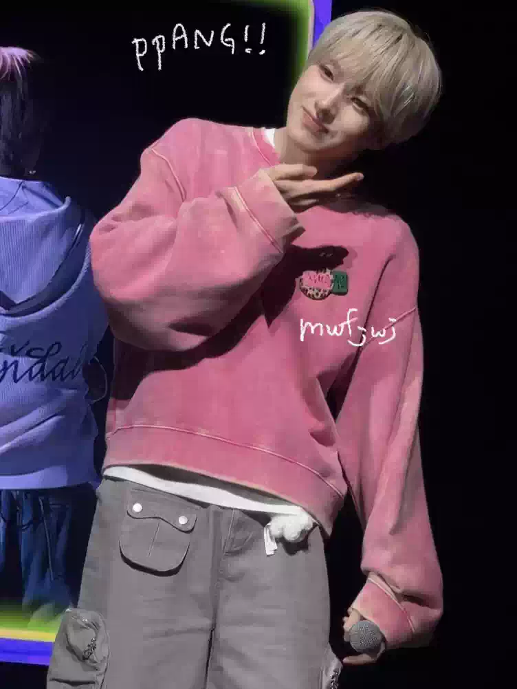 NCT WISH Sakuya Inspired Grey Washed Multi Pocket Cargo Bermuda Shorts