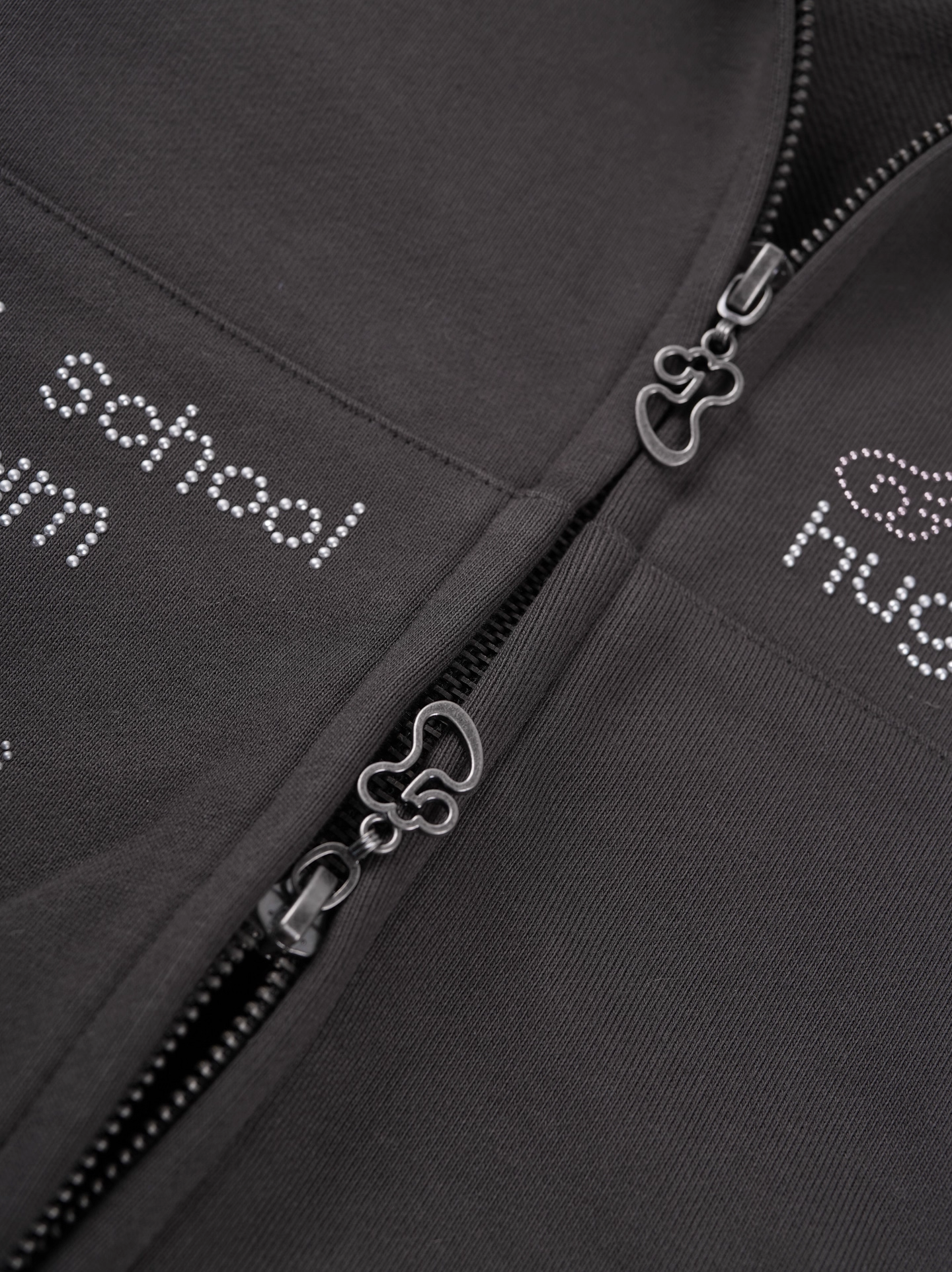 NMIXX Haewon Inspired Rhinestone hotfix fur hoodie