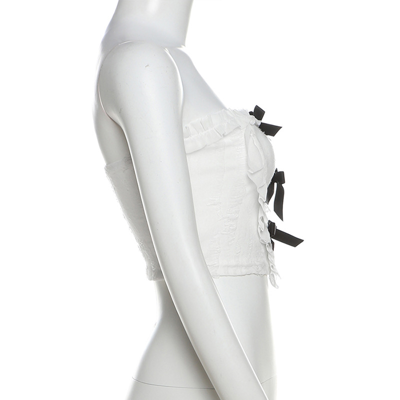 Bow Tie Tube Top-Outfitidea For Blinks BLACKPINK-Inspired Fashion