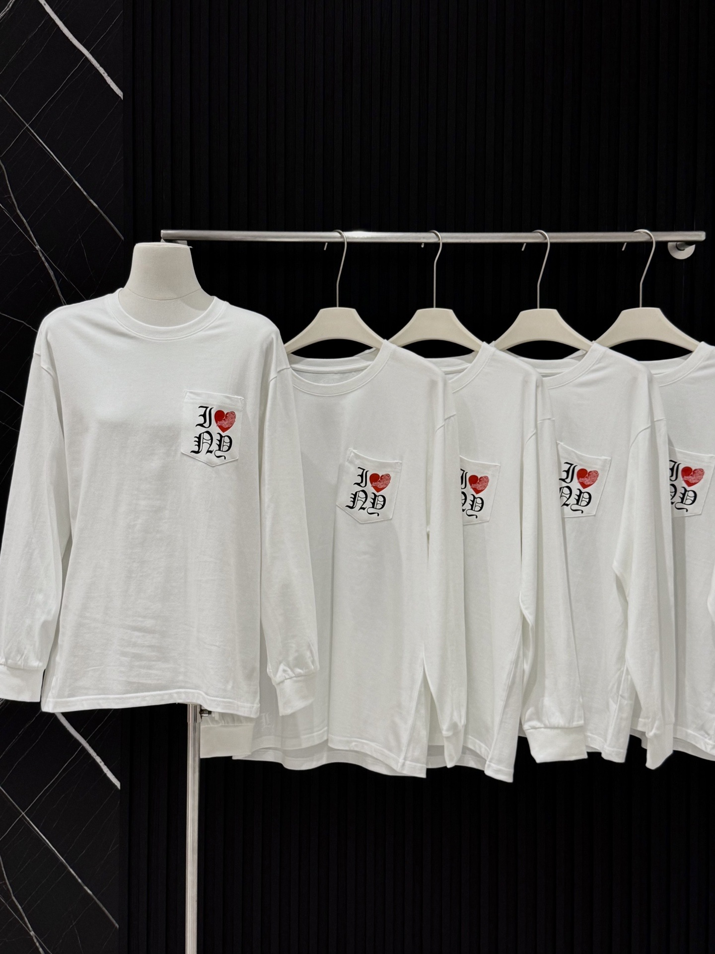 Enhypen Niki Inspired Heart NY Long Sleeve T-shirt