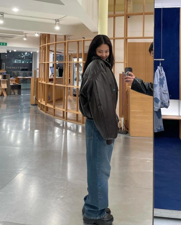 Blackpink Jennie Inspired Vintage Blue Loose Pants