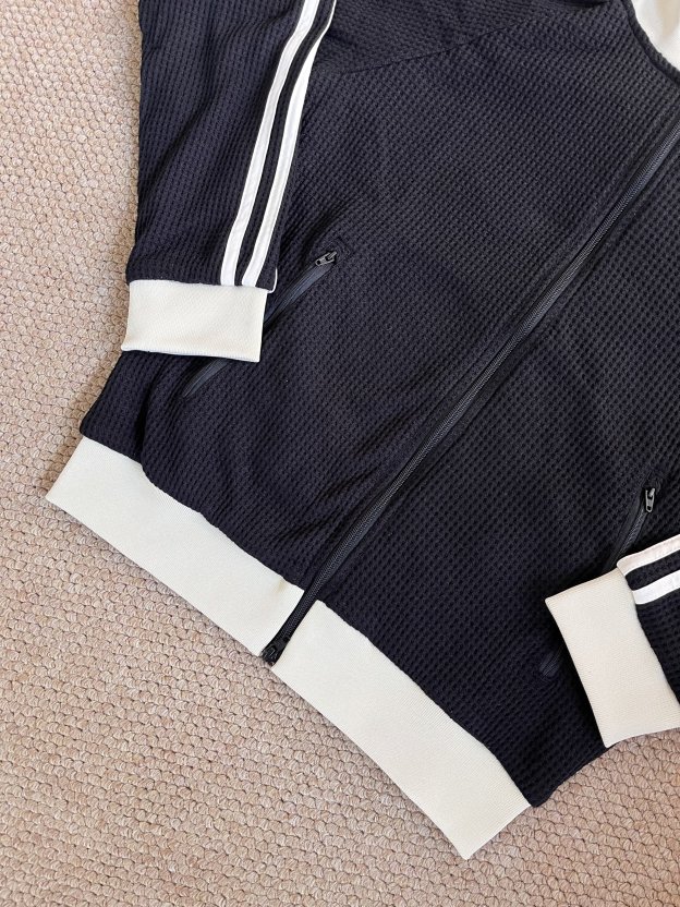 Enhyepn Heeseung inspired  3-Leaf Embroidery Waffle Casual Coat Jacket