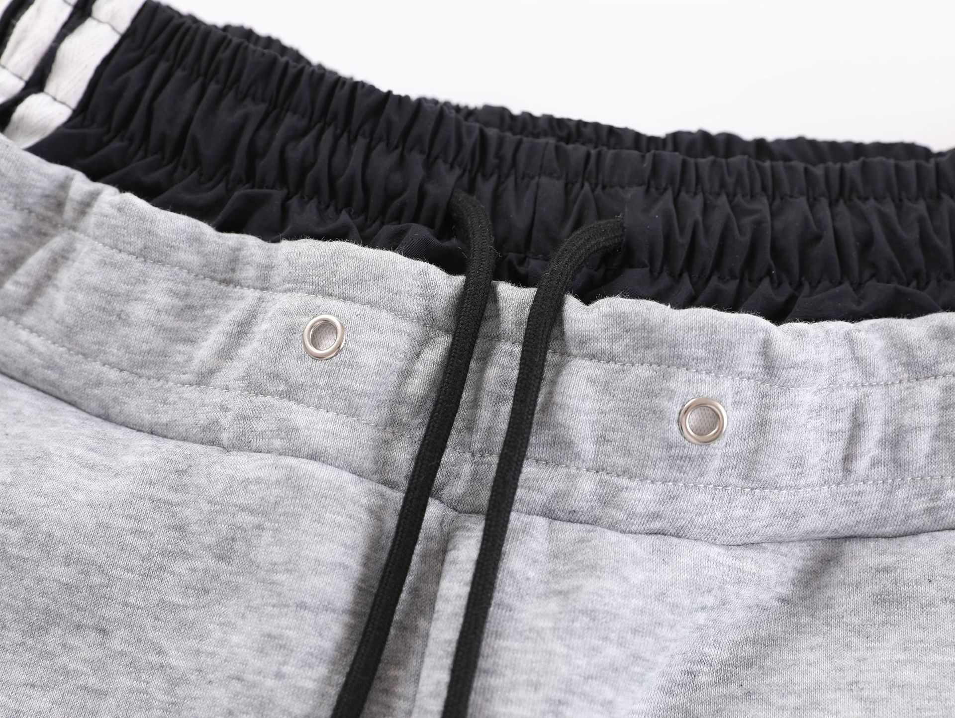Enhypen Jay Inspired Deconstructed Double Waistband Three-Stripe Sweatpants