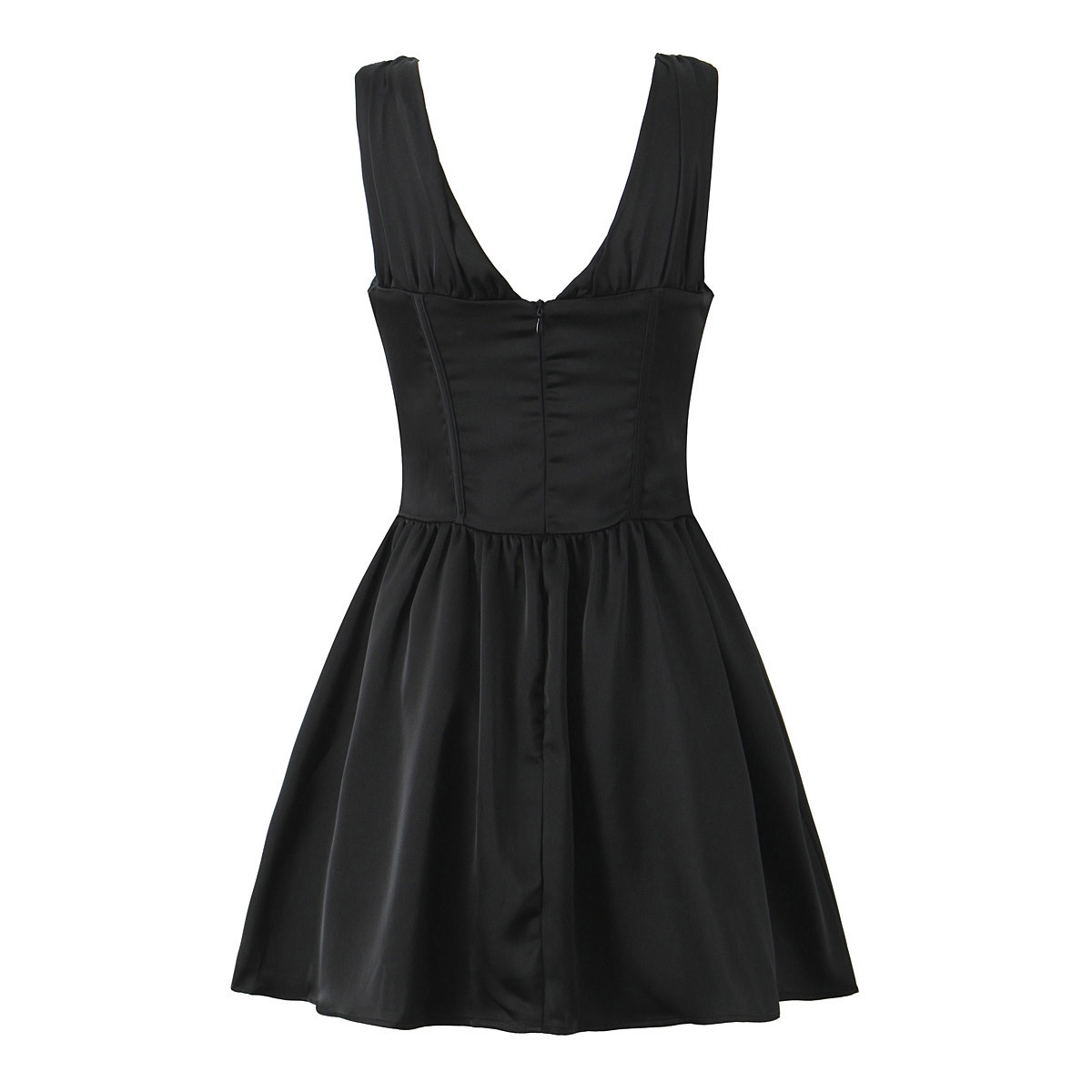 V-neck puffy dress-Outfitidea For Blinks BLACKPINK-Inspired Fashion