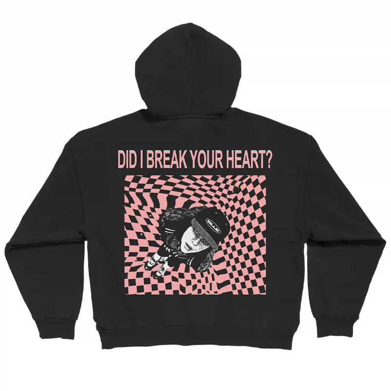Billie Eilish Inspired DID I BREAK YOUR HEART Zip Hoodie