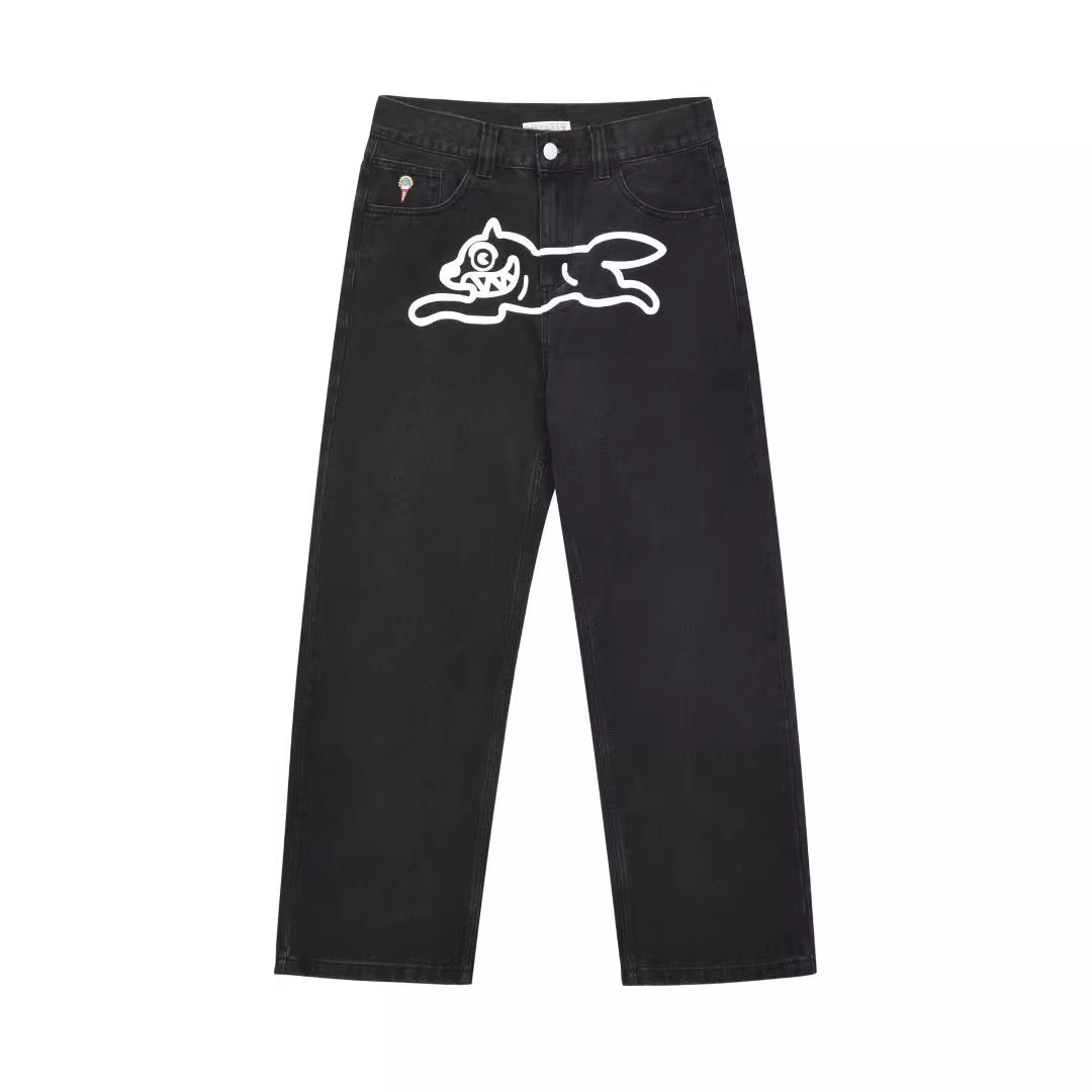 Cortis Juhoon Inspired Ice Cream Running Dog Denim Jeans