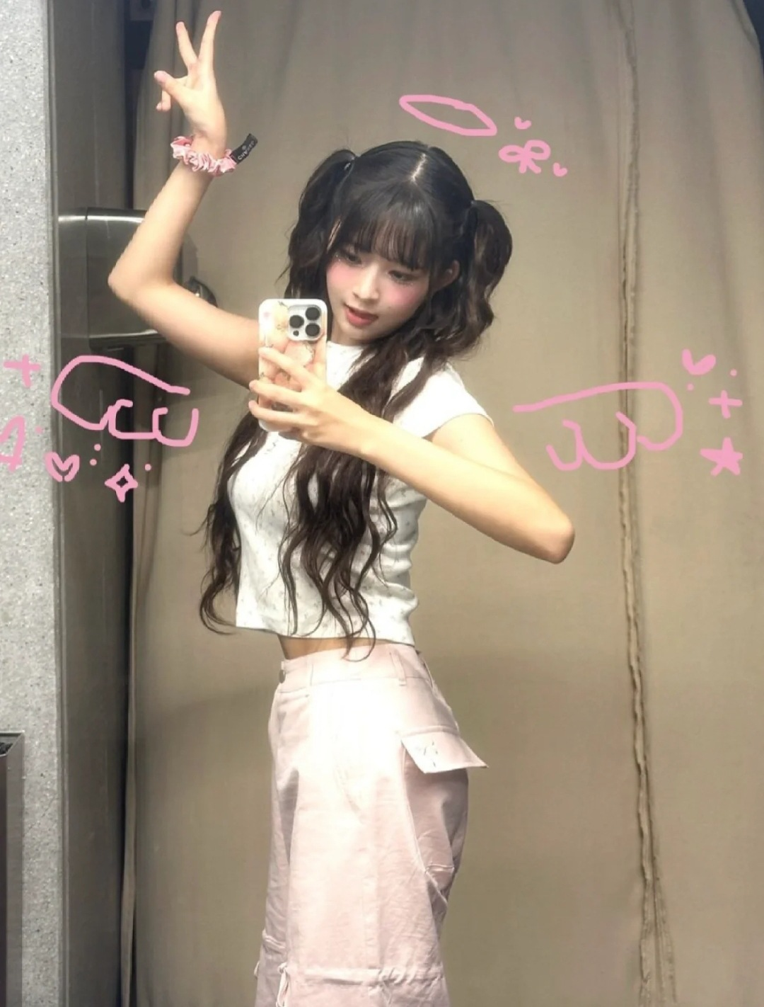 IVE Wonyoung&Rei Inspired Bow Tie Straight Leg Pants