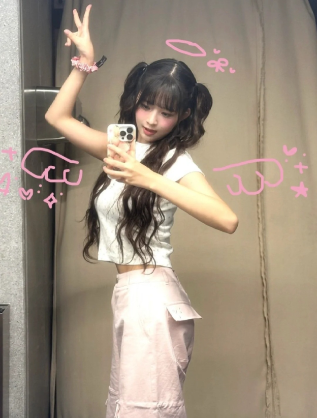 IVE Wonyoung&Rei Inspired Bow Tie Straight Leg Pants