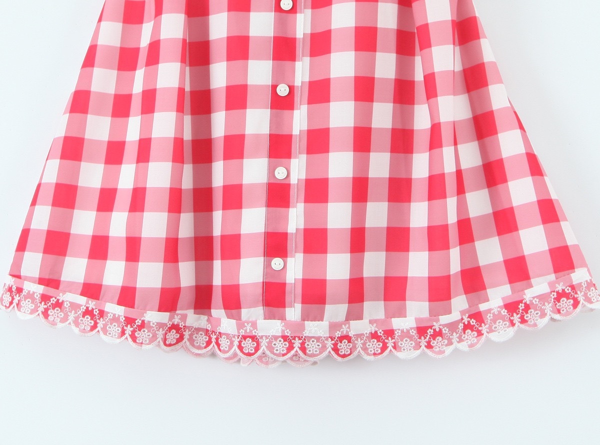 IVE Yujin Inspired Gingham Dress