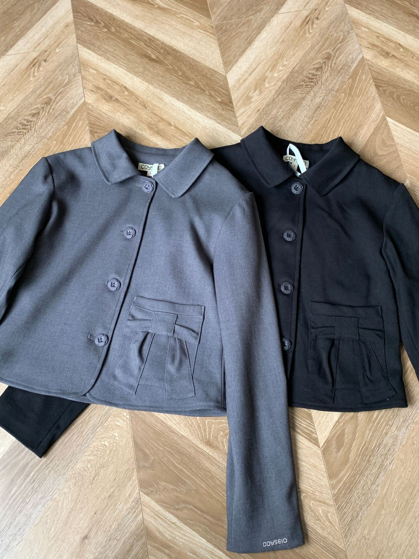 Newjeans Haerin Inspired Peter Pan Collar Jacket & Pleated Skirt Set