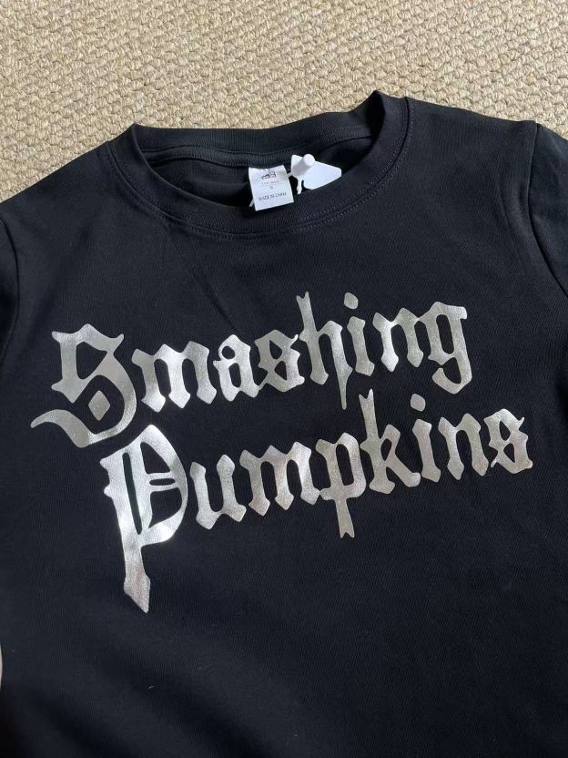 Cortis James Inspired Smashing Pumpkins Gothic Logo Black Unisex T-Shirt