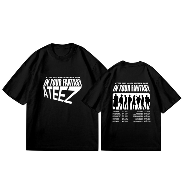 ATEEZ 2025 In Your Fantasy World Tour Merch Inspired T-Shirt