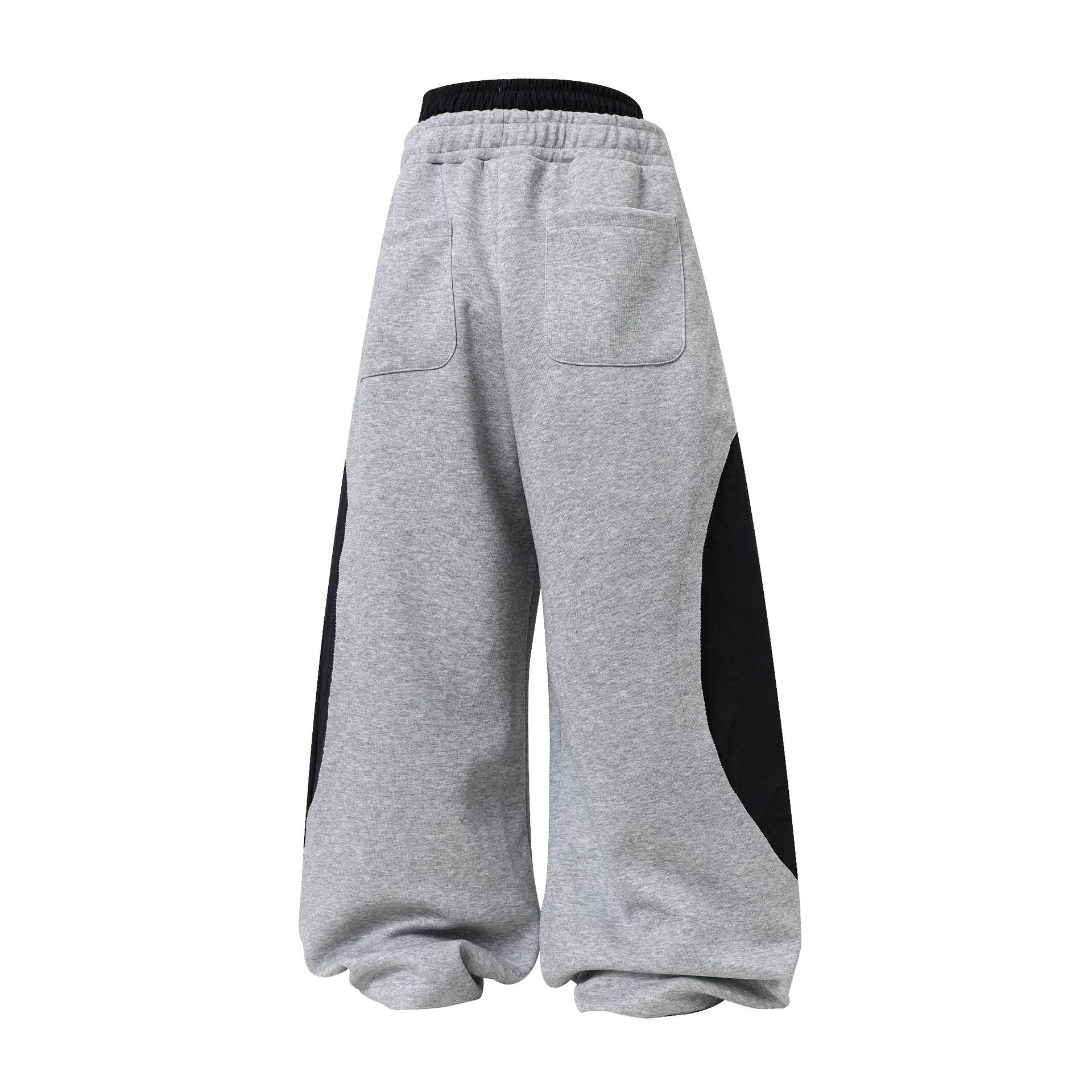 Enhypen Jay Inspired Deconstructed Double Waistband Three-Stripe Sweatpants