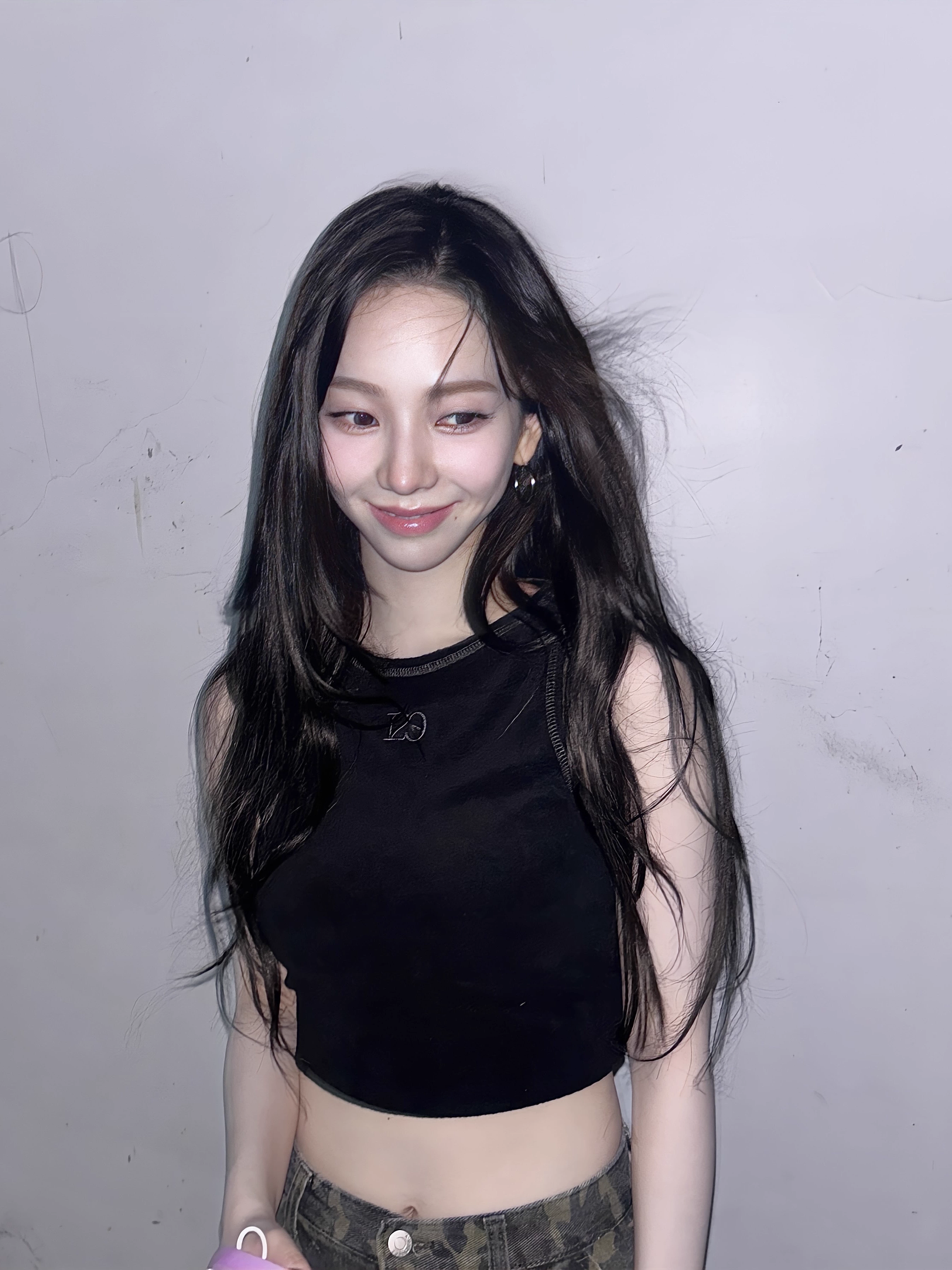 Aespa Karina Inspired Blackp Sleeveless Tank Top