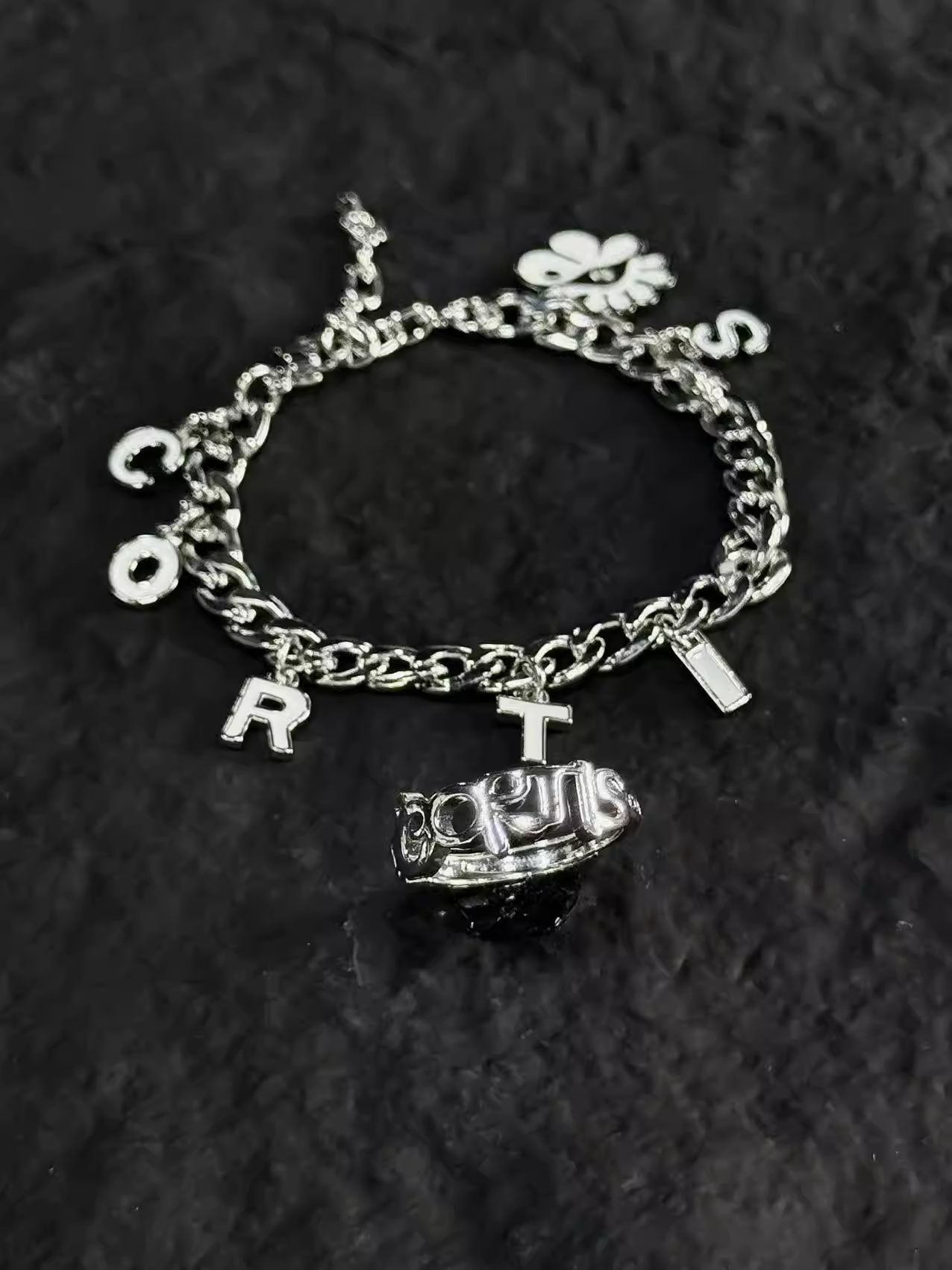 Cortis Merch Inspired Silver Chain Bracelet