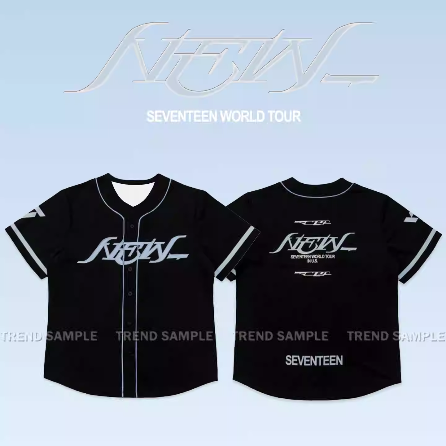 Seventeen World Tour NEW in U.S. Merch Inspired Jersey