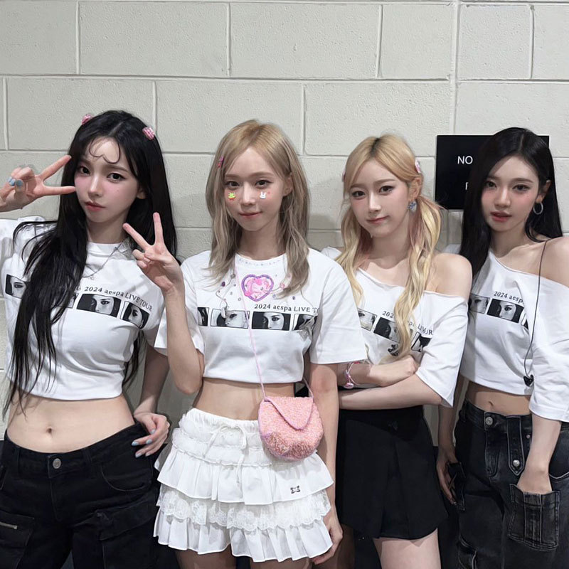 Aespa Synk Parallel Line Tour Inspired T-shirt