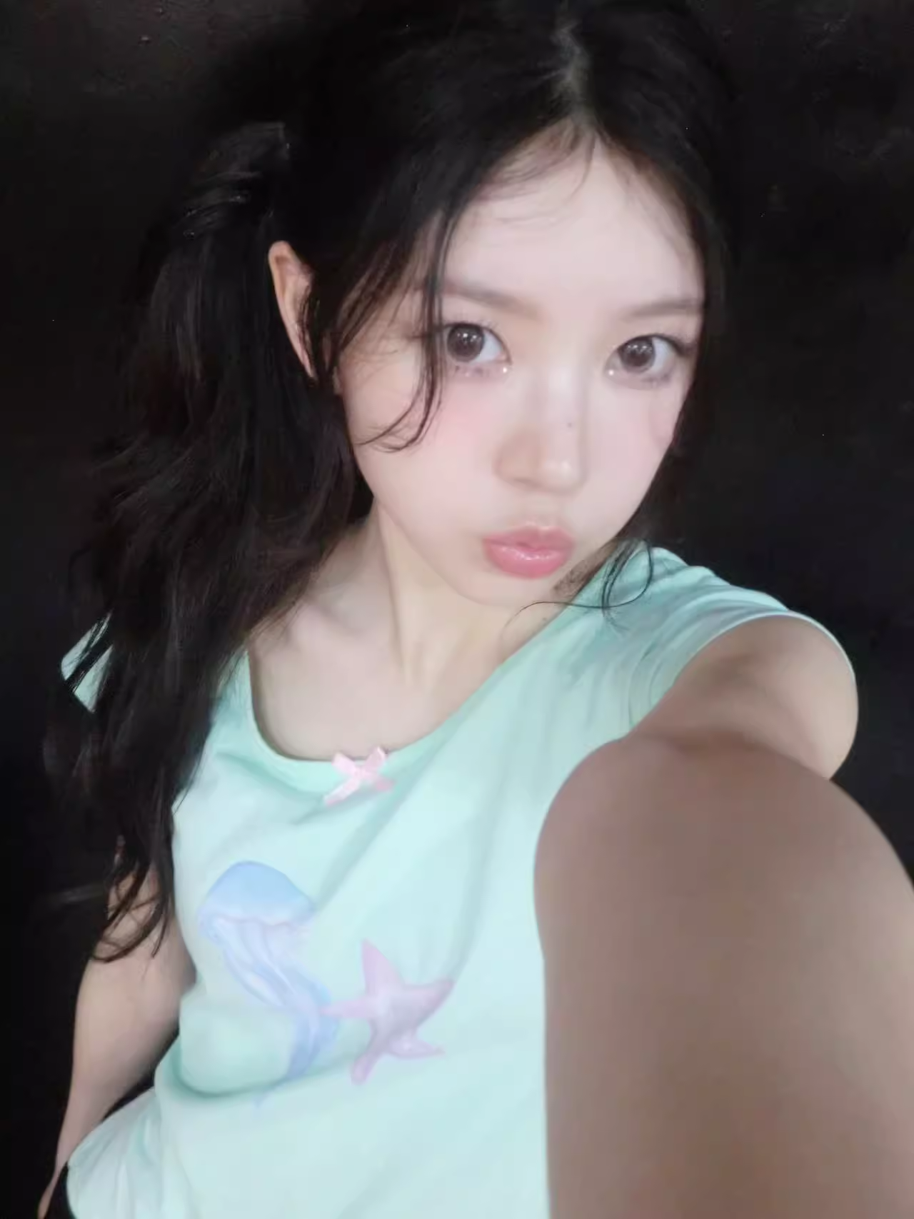 ILLIT Moka Inspired Mint Jellyfish Tee