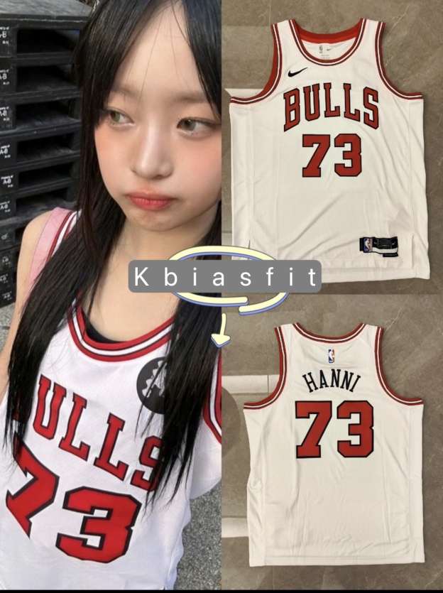 NEWJEANS HANNI customized Chicago Bulls 73 Jersey