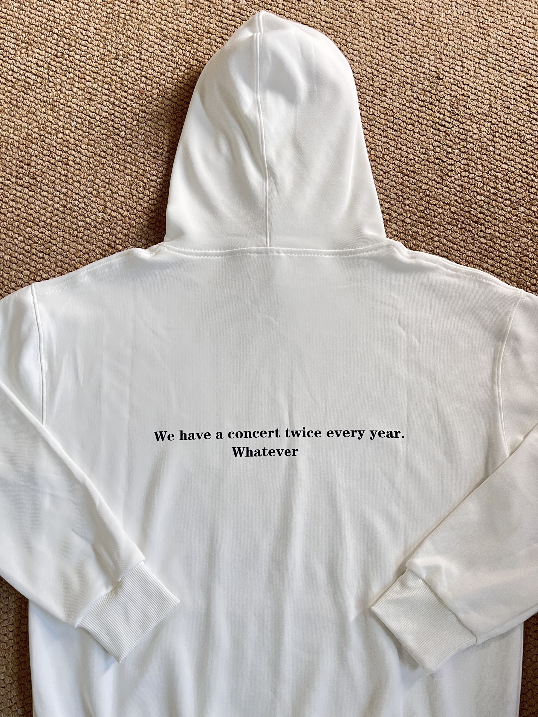  ENHYPEN Sunoo Inspired White Letter Print Hoodie