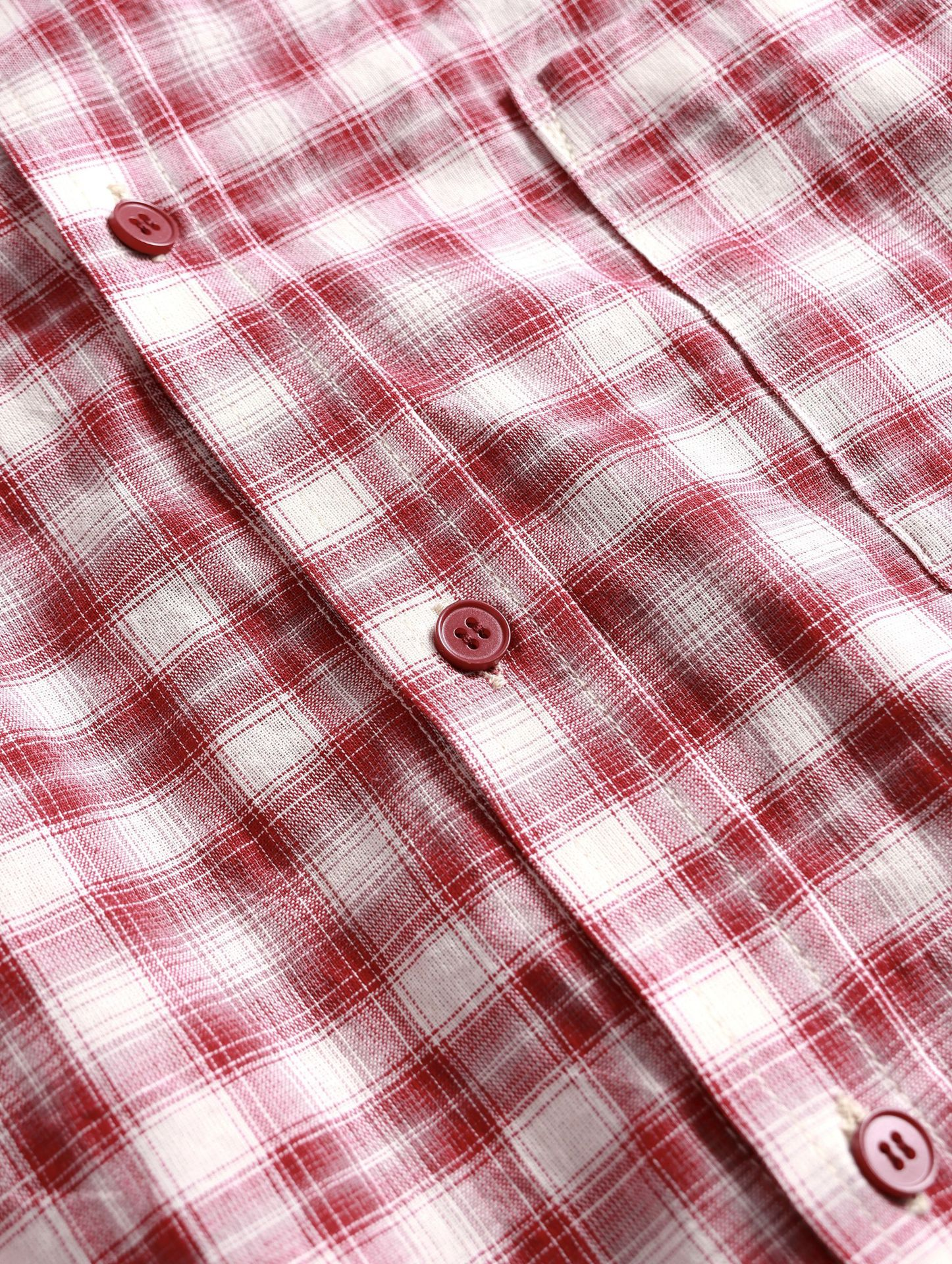 LE SSERAFIM Kazuha Inspired Red Plaid Shirt