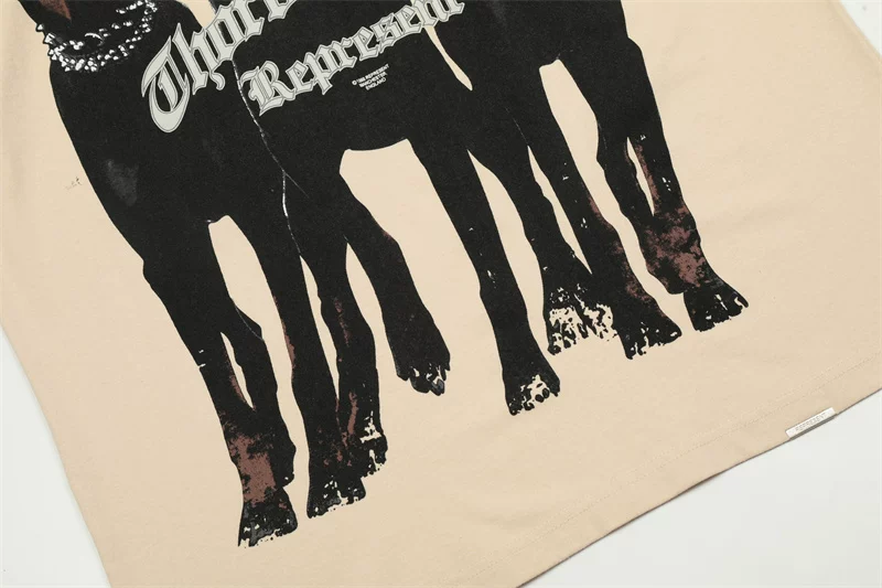 Stray kids Leeknow Inspired Thoroughbred Doberman Graphic Vintage T-Shirt