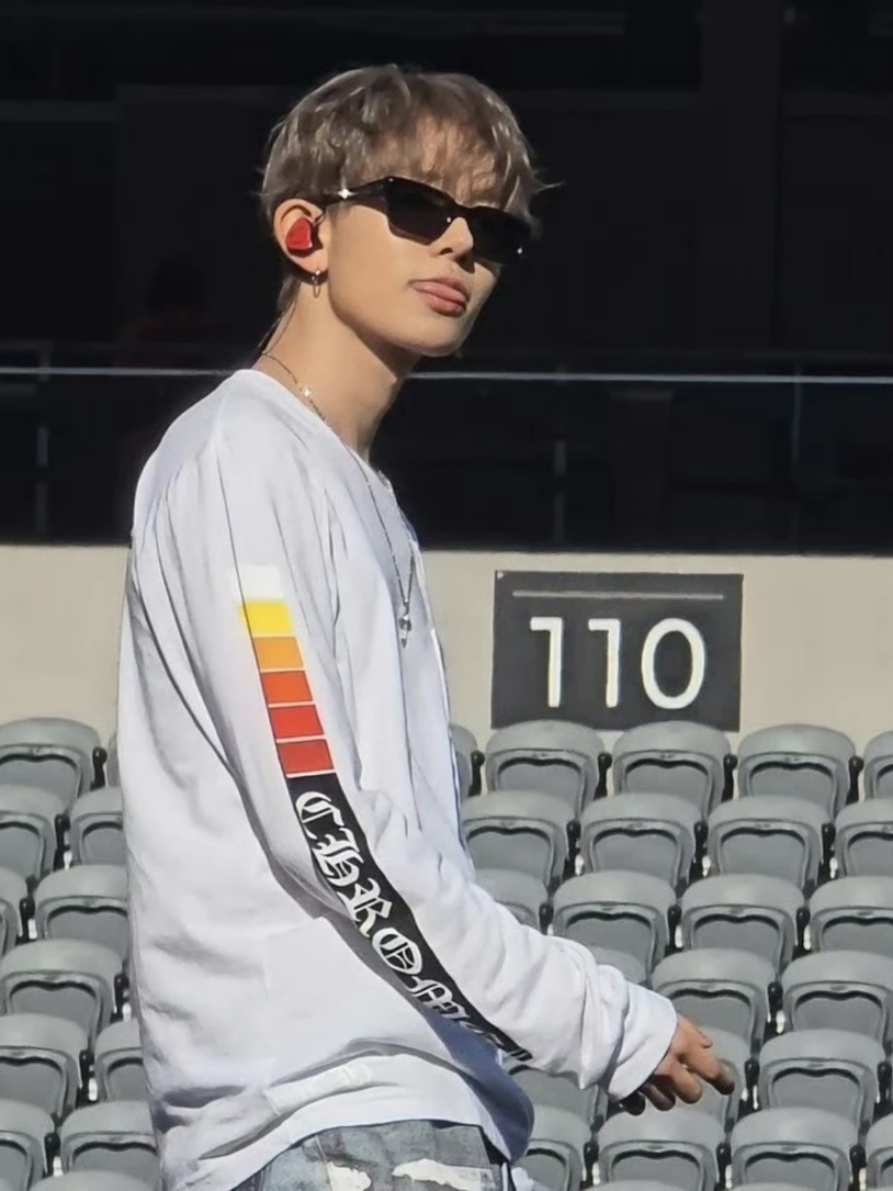 Heeseung Evan Inspired Chrome Hearts Sunset Gradient Long Sleeve T-Shirt