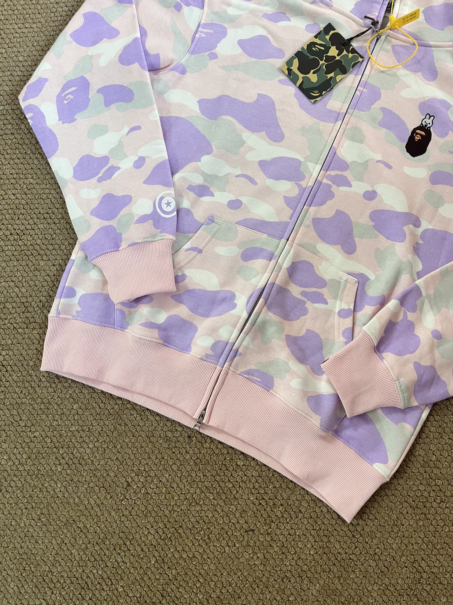 StrayKids LeeKnow BAPE Inspired Bape camo zip-up  hoodie-Stray Kids