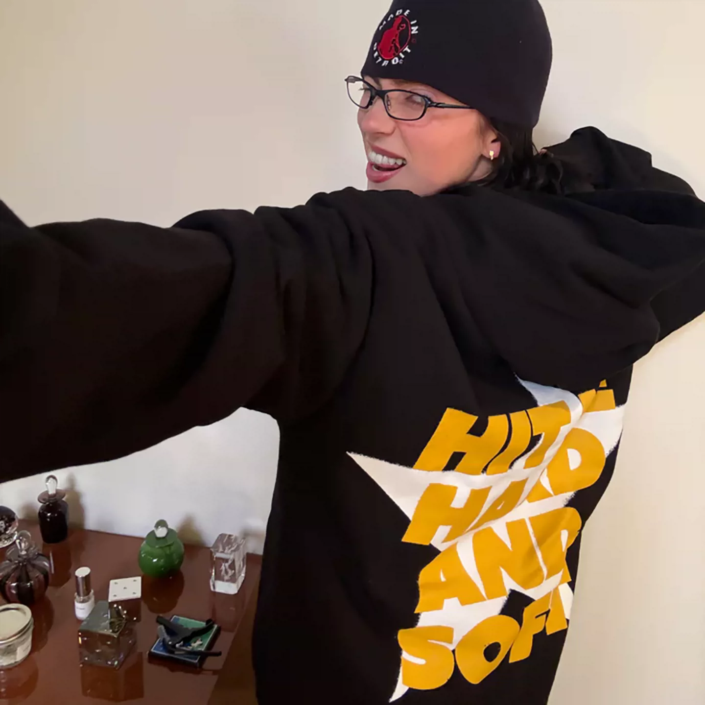 Billie Eilish HIT ME HARD AND SOFT Merch Inspired Star Zip-Up Hoodie