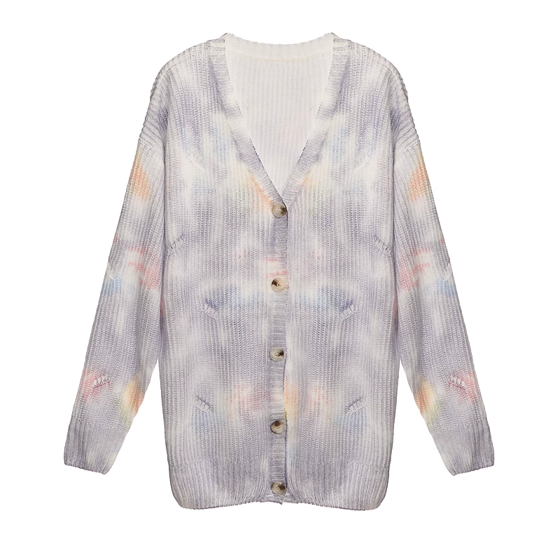 Jennie Tie-dye knit cardigan-Blackpink Jennie